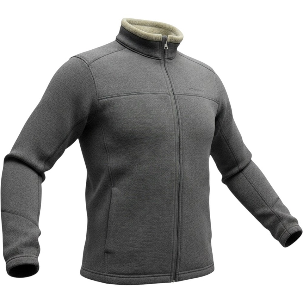 Columbia Sherpa Lined Full Zip Fleece Jacket Women L Charcoal Gray
